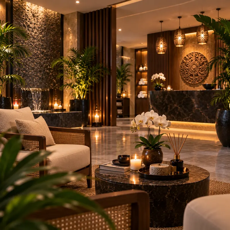 Reception at Sweet Summer Spa, the spa near BurJuman Metro