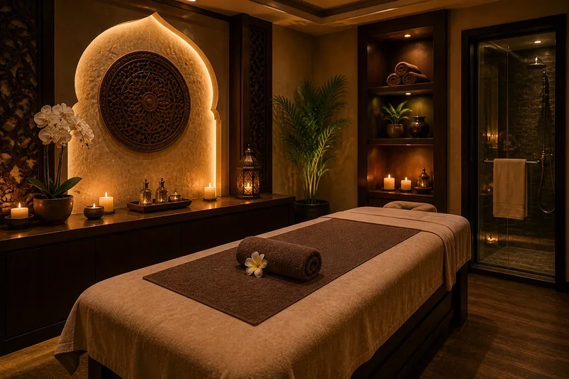 Luxury spa treatment room Dubai
