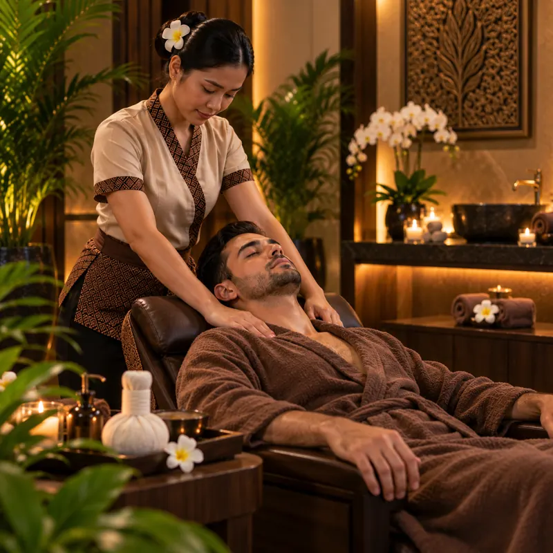 Scalp massage at Sweet Summer Spa